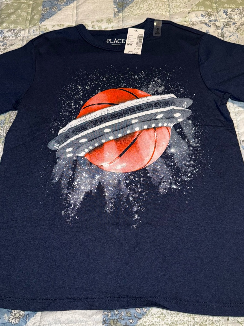 The Children’s Place Boys Size M 7 8 Medium New NWT Basketball Space Shirt